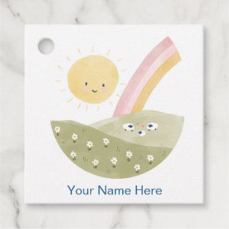 Welcome to the Flock Baby Shower Watercolor  Favour Tags
