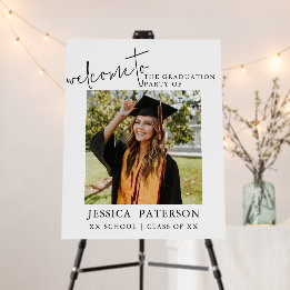 Welcome To The Graduation Party Photo Modern Chic