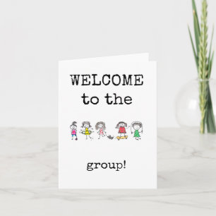 Welcome to the Group, Team, New Employee Card