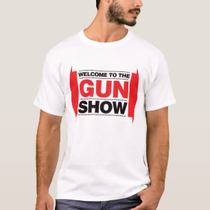 Welcome To The Gun Show - Black and Red T-Shirt