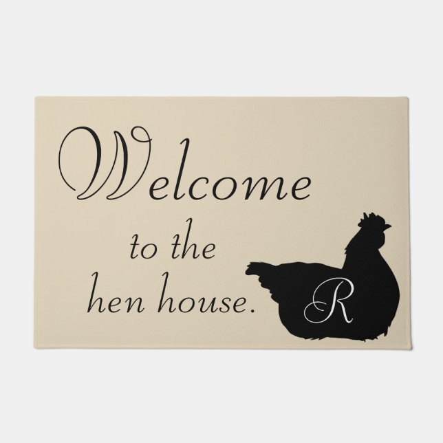 Welcome to The Hen House Door Mat (Front)