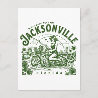Welcome to the Jacksonville Jaguars City Florida Postcard