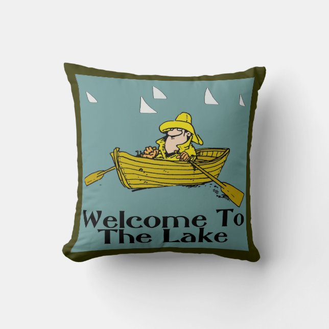wELCOME tO tHE lAKE Cushion (Front)