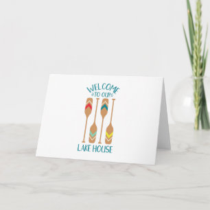 Welcome To The Lake House Card