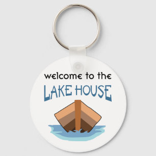 Welcome to the Lake House Key Ring