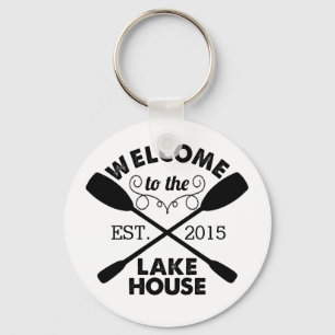 Welcome to the Lake House Key Ring