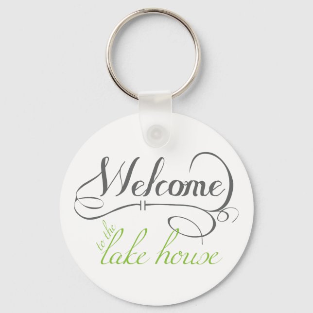 Welcome To The Lake House Key Ring (Front)