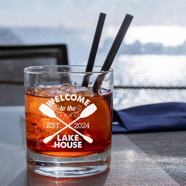 Welcome to the Lake House Whiskey Glass (Creator Uploaded)