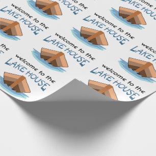Welcome to the Lake House Wrapping Paper