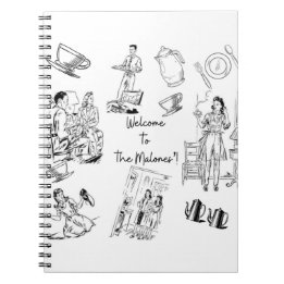 Welcome to the Malones! Classic 1950s Family! Notebook