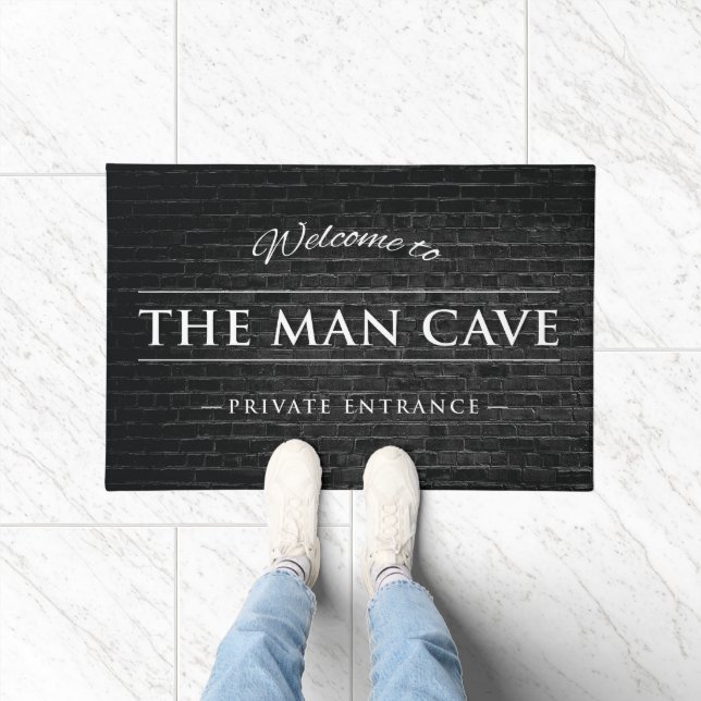 Welcome to the Man Cave door mat (Indoor)