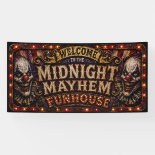 Welcome to the Midnight Mayhem Funhouse Banner