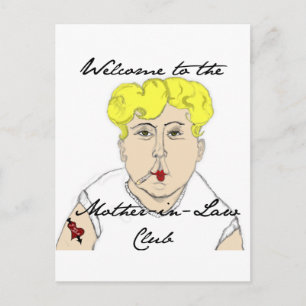 Welcome to the Mother in Law Club Postcard