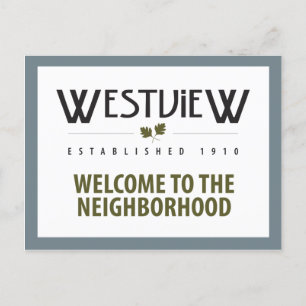 Welcome to the Neighbourhood Postcard
