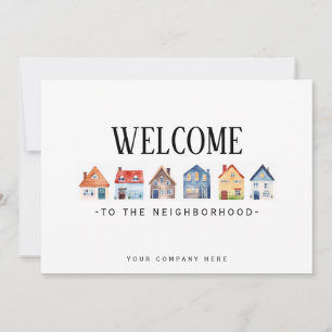 Welcome to the Neighbourhood Watercolor Realty Card