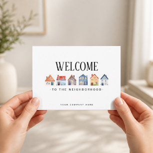 Welcome to the Neighbourhood Whimsical Nordic Home Card