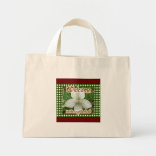Welcome to the Neighbourhood White Violet Mini Tote Bag