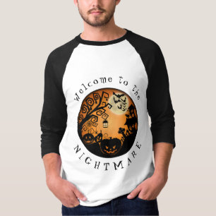 Welcome to the Nightmare Halloween Pumpkin Custom T-Shirt