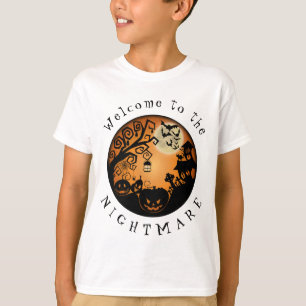 Welcome to the Nightmare Halloween Pumpkin T-Shirt
