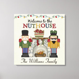 Welcome to the NUTHOUSE Personalised Canvas Print