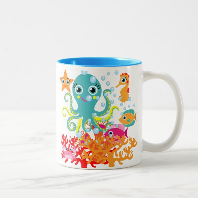 Welcome to the Ocean Two-Tone Coffee Mug (Right)