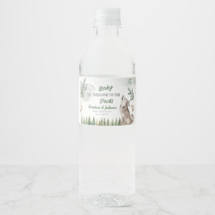 Welcome to The Pack Forest Wolf Water Bottle Label