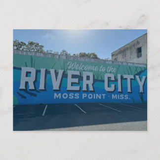 Welcome To The River City Postcard