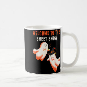 Welcome To The Sheet Show Funny Ghosts Magicians Coffee Mug