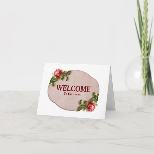 Welcome To The Team Card (Front)