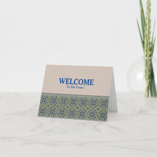 Welcome To The Team Card