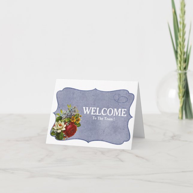 Welcome To The Team Card (Front)
