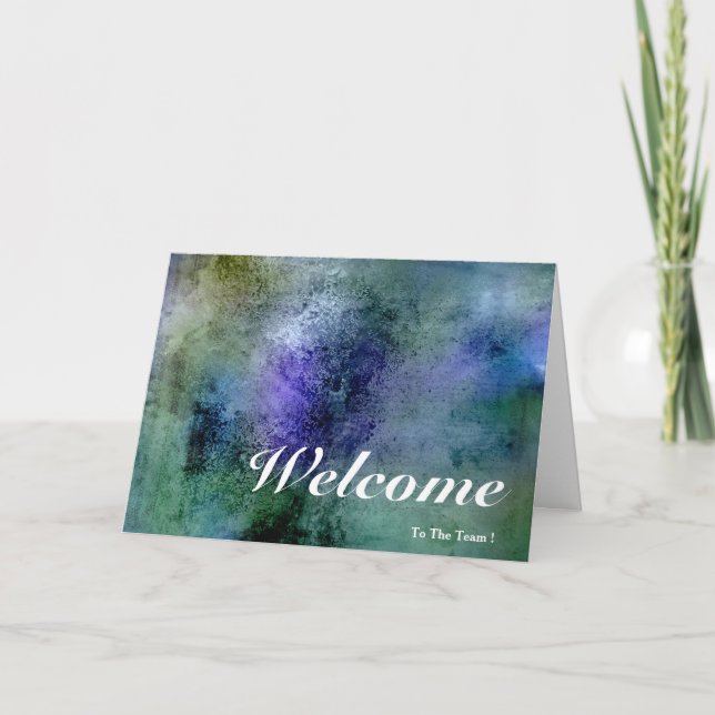 Welcome To The Team Card (Front)
