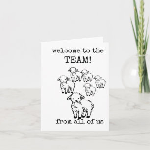 Welcome To the Team, New Employee, Students, Staff Card