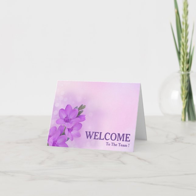 Welcome To The Team Postcard (Front)