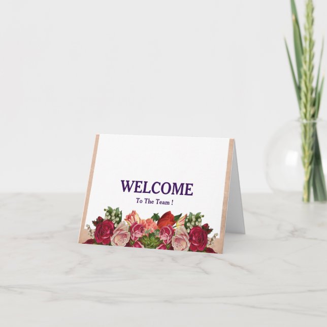 Welcome To The Team Postcard (Front)