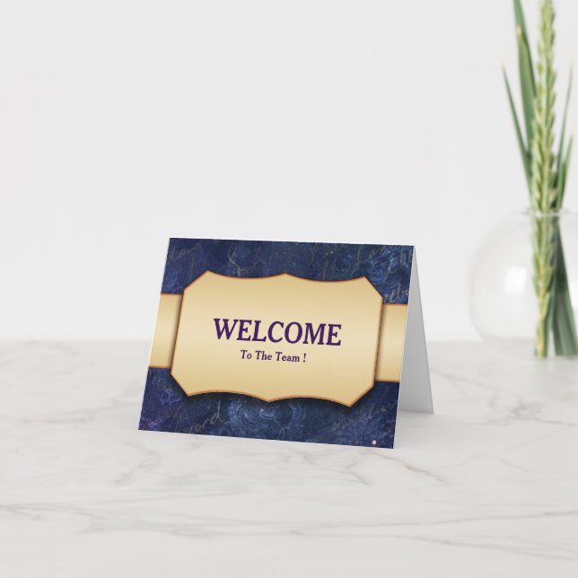 Welcome To The Team Postcard (Front)