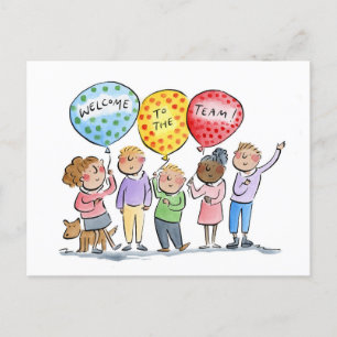 Welcome to the Team Postcard