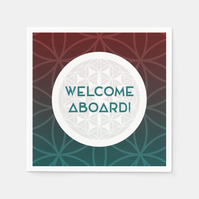 welcome to the team sacred geometry napkin (Front)