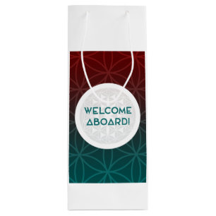 welcome to the team sacred geometry wine gift bag