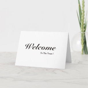 Welcome To The Team White Postcard