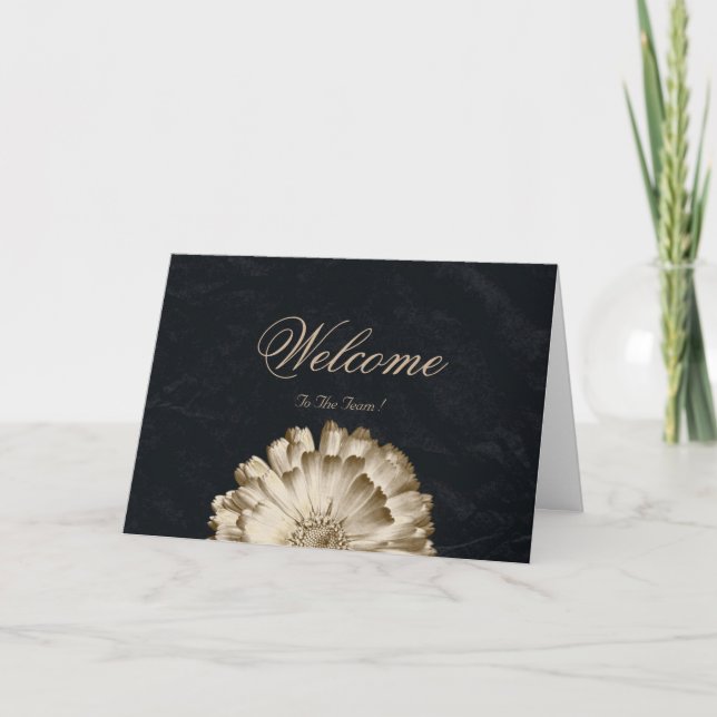 Welcome To The Team Wishing Daisy Card (Front)