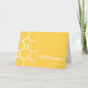 Welcome To The Team Yellow Circle Card