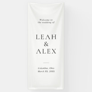 Welcome to the Wedding Fabric Signage Banner