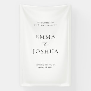 Welcome to the Wedding Fabric Signage Banner