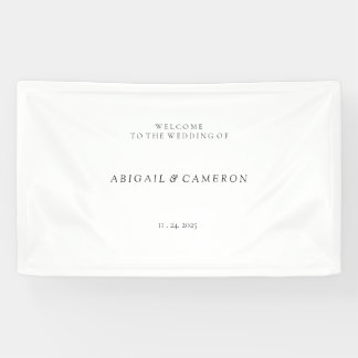 "Welcome to the wedding of..." Wedding Banner