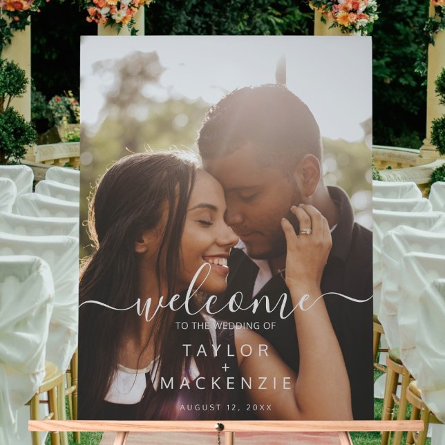 Welcome to the wedding personalised photo acrylic sign (Welcome to the wedding personalized photo acrylic sign
from Ricaso. 
Add your own photo & text)