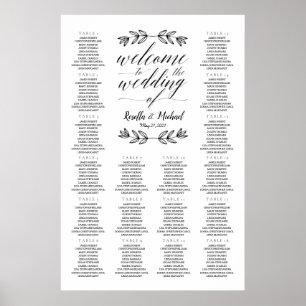 Welcome To The Wedding - Seating Chart