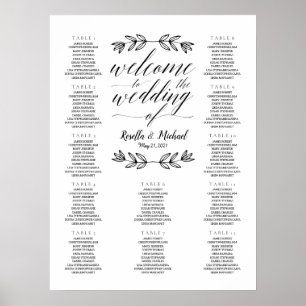 Welcome To The Wedding - Seating Chart N.2