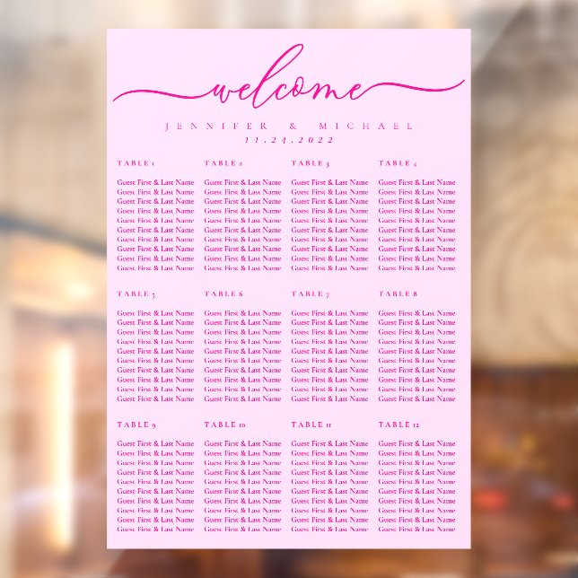 Welcome to the wedding seating chart script number (Sheet 2)