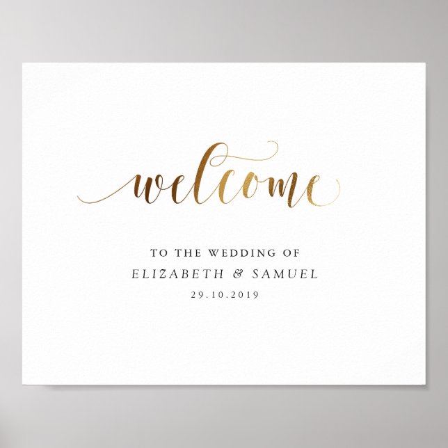 Welcome to the wedding sign (Front)